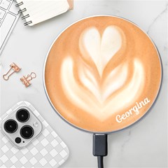 Personalized Coffee Name Wireless Fast Charger - Wireless Fast Charger(White)