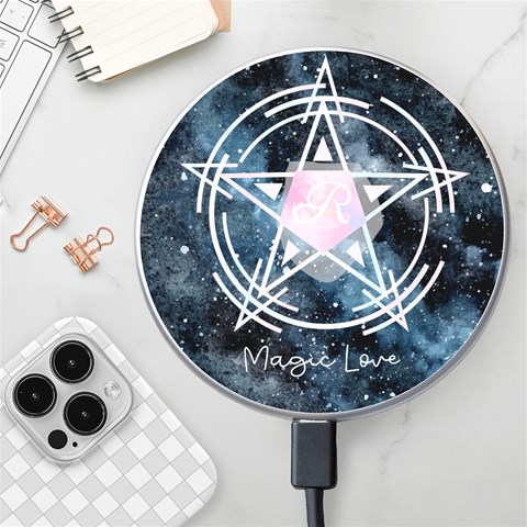 Personalized Magic Name Wireless Fast Charger By Katy Front