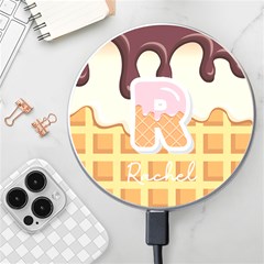 Personalized Ice-Cream Name Wireless Fast Charger - Wireless Fast Charger(White)