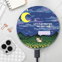 Personalized Pixel Game Name Wireless Fast Charger - Wireless Fast Charger(White)