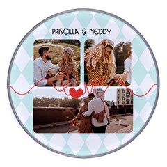 Personalized Love Line Name Photo Wireless Fast Charger - Wireless Fast Charger(White)