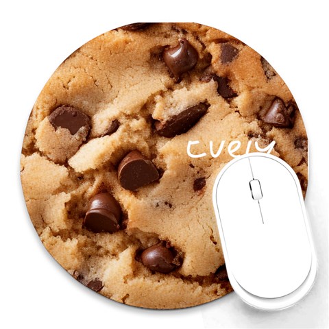 Personalized Cookies Name Round Mousepad By Katy Front