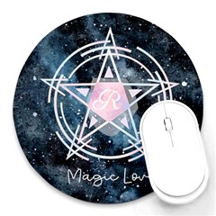 Personalized Magic Name Round Mousepad