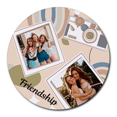 Personalized Camera Name Round Mousepad