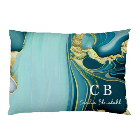 Personalized Initial Name Marble Pillow Case By Joe 26.62 x18.9  Pillow Case
