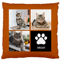 Personalized Pet Name Any Text Large Cushion Case - Large Cushion Case (One Side)