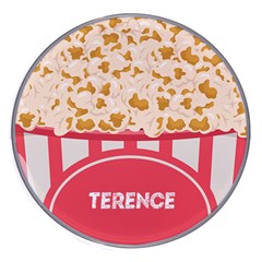 Personalized Popcorn Name Wireless Fast Charger - Wireless Fast Charger(White)