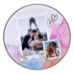 Personalized Memo Style Photo Name Wireless Fast Charger - Wireless Fast Charger(White)