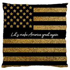 Personalized USA Flag Any Text Name Large Cushion Case - Large Cushion Case (One Side)