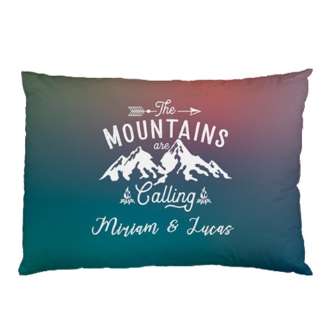 Personalized The Mountain Are Calling Name Pillow Case By Joe Front