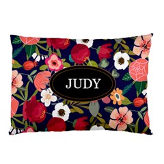 Personalized Floral Name Pillow Case - Pillow Case (Two Sides)