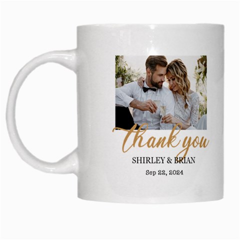 Personalized Wedding Photo Thank You Mug By Joe Left