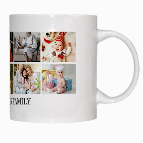 Personalized 10 Photo Family Name Any Text Mug By Joe Right