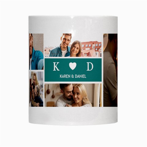 Personalized 6 Photo Couple Name Mug By Joe Center