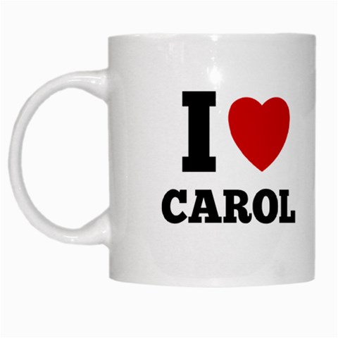 Personalized I Love Couple Name Any Text Mug By Joe Left