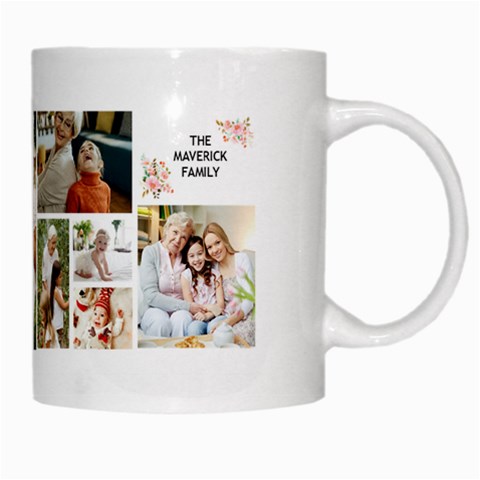 Personalized 9 Photo Family Name Any Text Mug By Joe Right