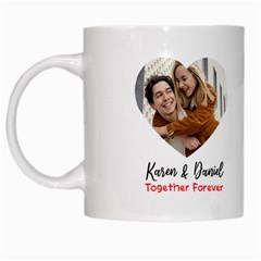 Personalized Couple Photo Name Any Text Mug - White Mug