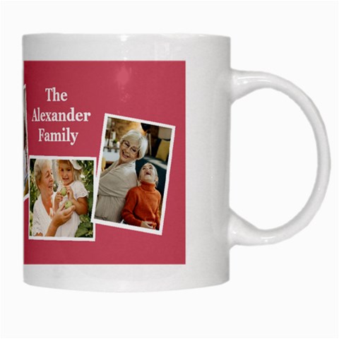 Personalized 4 Photo Family Name Any Text Mug By Joe Right