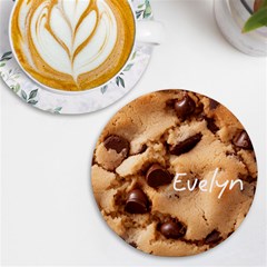 Personalized Cookies Name Round Tile Coaster - UV Print Round Tile Coaster