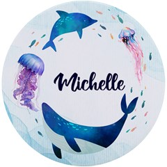 Personalized Sea Name Round Tile Coaster - UV Print Round Tile Coaster