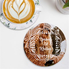 Personalized Frame Photo Round Tile Coaster - UV Print Round Tile Coaster