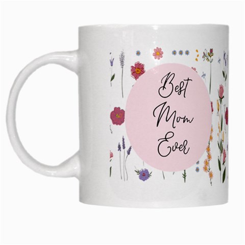 Personalized Floral Photo Best Mom Ever Mug By Joe Left