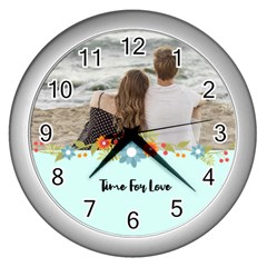 Personalized Half Photo Wall Clock - Wall Clock (Silver)