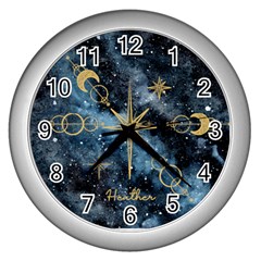Personalized Tarot Name Wall Clock - Wall Clock (Silver)
