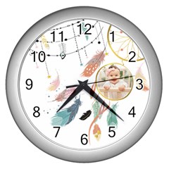 Personalized Dreamcatcher Photo Wall Clock - Wall Clock (Silver)