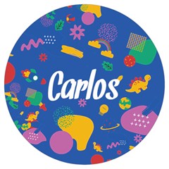 Personalized Childhood Illustration Any Text Round Trivet