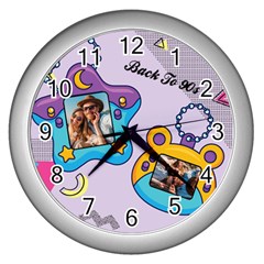 Personalized  Tamagotchi Photo Wall Clock - Wall Clock (Silver)