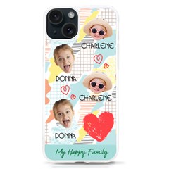 Personalized Two Head Love Pattern UV Print Case - iPhone 15 TPU UV Print Case