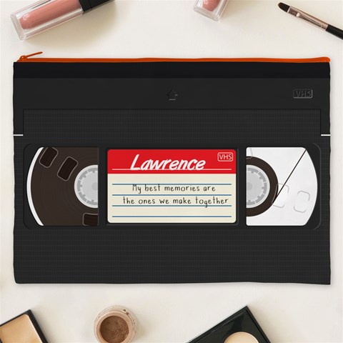 Personalized Video Tape Best Memories Name Cosmetic Bag By Joe Front