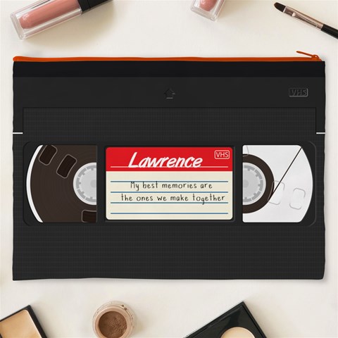 Personalized Video Tape Best Memories Name Cosmetic Bag By Joe Back