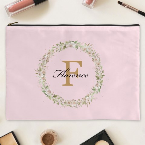 Personalized Initial Name Cosmetic Bag By Joe Front