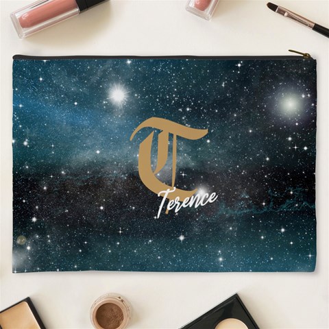 Personalized Initial Name Starnight Cosmetic Bag By Joe Back