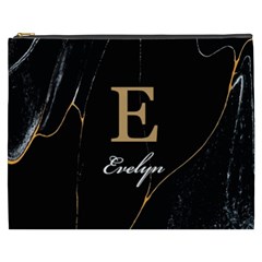 Personalized Initial Name Marble Cosmetic Bag