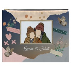 Personalized Photo Illustration Lover Name Cosmetic Bag - Cosmetic Bag (XXXL)