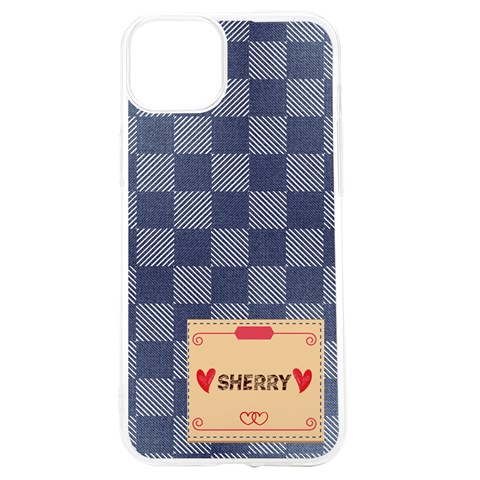 Personalized Denim Uv Print Case By Katy Front