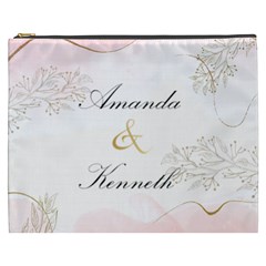 Personalized Wedding Couple Name Cosmetic Bag - Cosmetic Bag (XXXL)