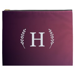 Personalized Initial Cosmetic Bag - Cosmetic Bag (XXXL)