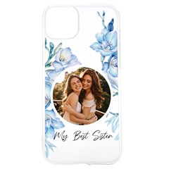 Personalized Blue Flower Photo UV Print Case - iPhone 15 TPU UV Print Case
