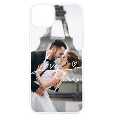 Personalized Love You Text Photo UV Print Case - iPhone 15 TPU UV Print Case