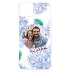 Personalized Flower Pattern Photo UV Print Case - iPhone 15 TPU UV Print Case