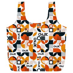 Personalized Geometric Any Text Recycle Bag (6 styles) - Full Print Recycle Bag (XXXL)