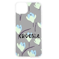 Personalized Flower Pattern Name UV Print Case - iPhone 15 TPU UV Print Case