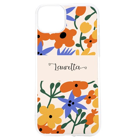 Personalized Flower Pattern Name Uv Print Case By Katy Front