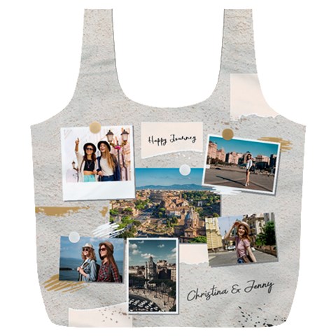 Personalized Collage Travel Photo Any Text Recycle Bag By Joe Front