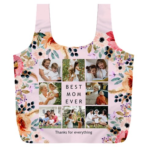 Personalized Best Mom Ever Any Text Photo Recycle Bag By Joe Front