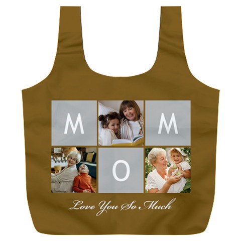 Personalized Mom Love You So Much Photo Recycle Bag By Joe Front
